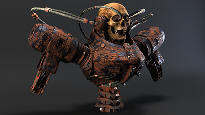 Fallen Warrior 3d archeology casualty concept art cyborg death digital 3d future futuristic hardsurface mecha metal military old rust sciencefiction scifi soldier war warrior