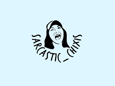 Sarcastic Chixis Logo branding community community logo design flat icon illustration illustrator logo logo design minimal vector