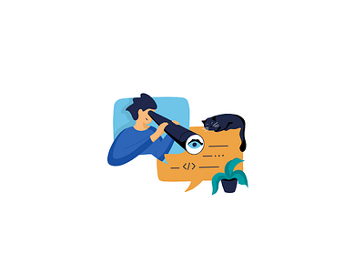 Virtual Internship Professional Mentorship Distance Code learnin code concept education flat home icon illustration internship language learning online programmer programming quarantine simple stay stayhome