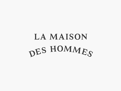 La Maison des Hommes corbusier customtype customtypography design holgersson lamaison logo maison studioholgersson type typedesign typeface typography
