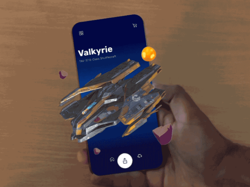 AR UI Exploration dailyui figma ui uidesign unity unity3d vuforia