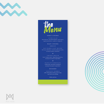 menu food bar mitzvah branding branding concept branding design diseno ilustrator