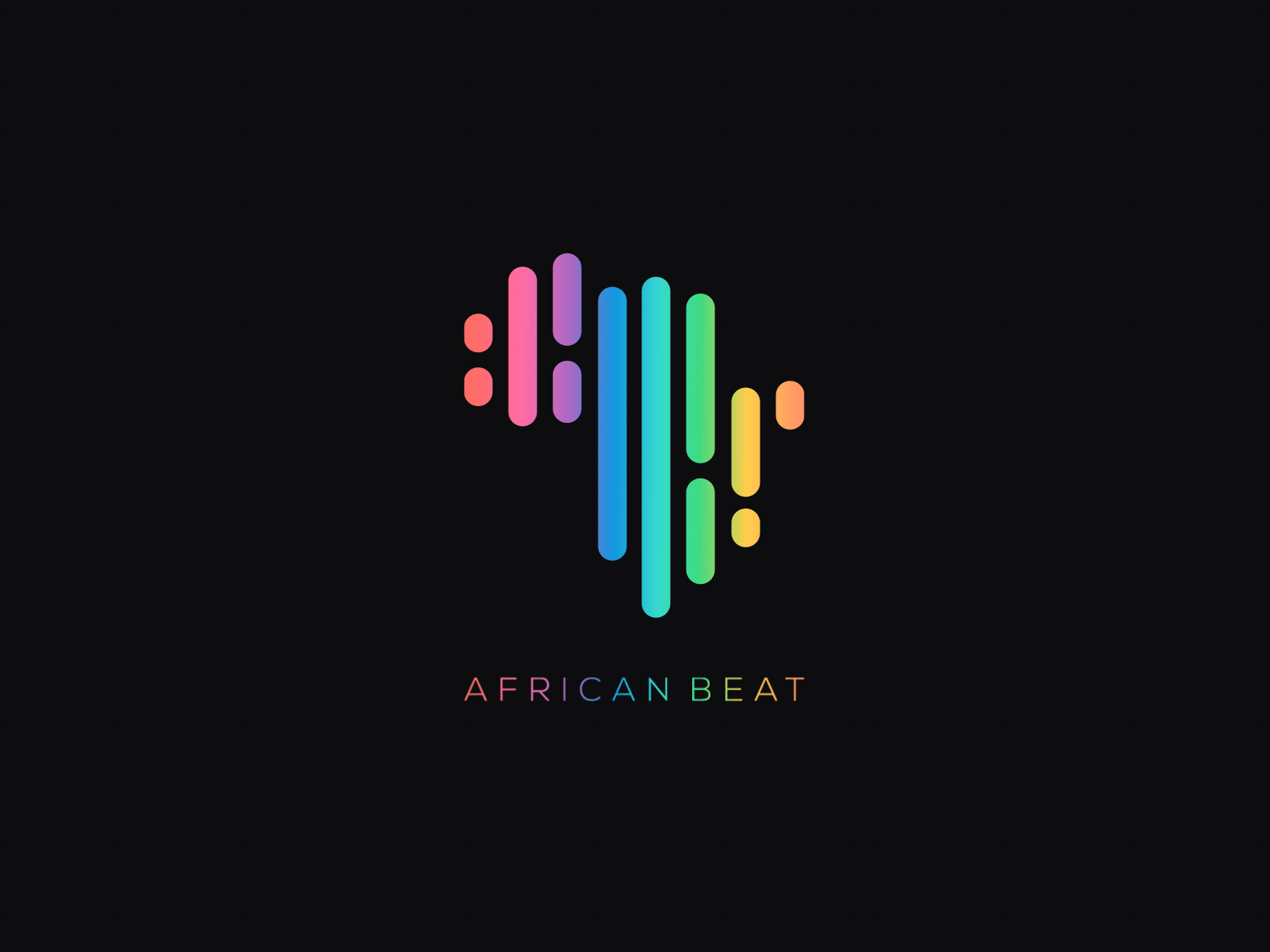 African Beat - Logo animation 2d animation animation brand animation brand design branding branding animation geometry animation identity identity animation identity design logo logo animation logo design logo reveal reveal shape animation type type animation typography typography animation