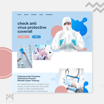 covid-19 web design covid 19 design creative doctor salud uxui web design web doctor