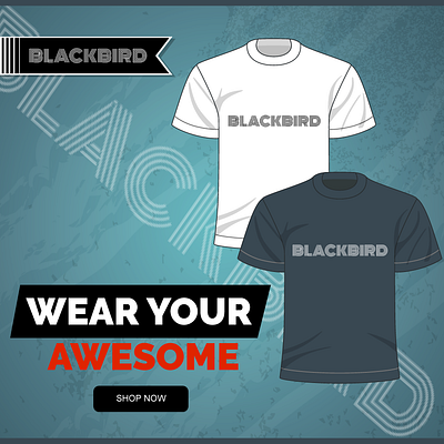 Blackbird T-shirt #blackbird#t-shirt#wear#fashion#wear#products banner ads branding design illustration illustrator logo masking photoshop social media vector