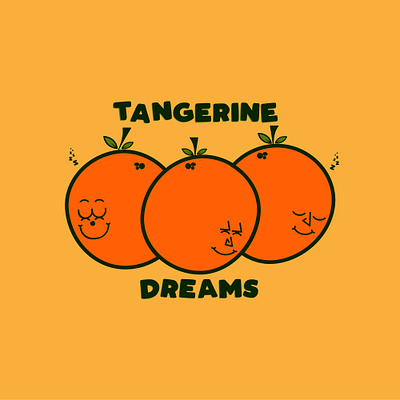 Tangerine Dreams design fruit illustration illustration orange tangerine vector