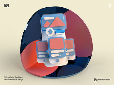 [3D UI - 01] | Illustration 3d 3d illustration artwork design illustration ui ux