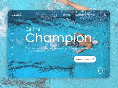 Athletics - Web Page adobexd athletics champion champions championship design ui ux web webdesign website