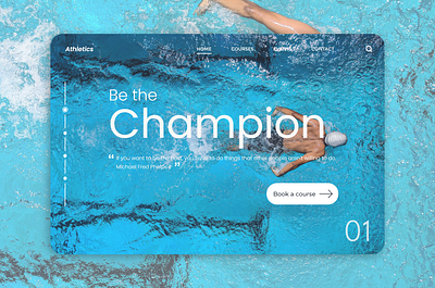 Athletics - Web Page adobexd athletics champion champions championship design ui ux web webdesign website