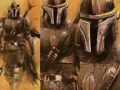 Mandalorian Digital Painting illustration ipad mandalorian procreate