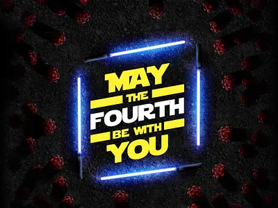 MayThe4thBeWithYou coronavirus design digital graphic design illustration illustrator typography vector art