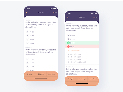 Online Study Quiz UI 2020trend answer courses education app exam onlinestudy onlinestudyapp question quiz quiz app studyapp test
