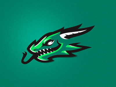 drago animal branding dragon head identity logo logotype mascot putylo sport team