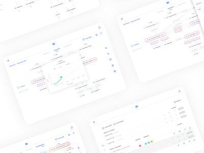 UI UX Web App Design Business Process Intelligence bi blue ui bpi business businessprocessintelligence conversational ui gradient gradient highlight minimal modern process processui ui uidesign uiux ux uxdesign white ui