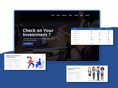 Banking Website Design bank banking branding illustration photoshop typography