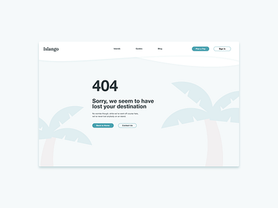 DailyUI 008 "404" 404 adobe xd dailyui design figma mockup travel ui uidesign uiux web website