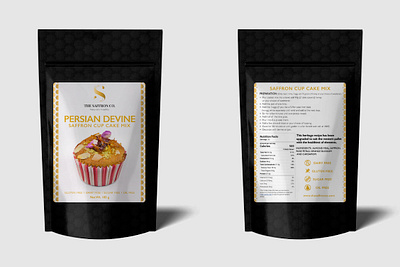 Cupcake label design branding food graphic design label design packaging