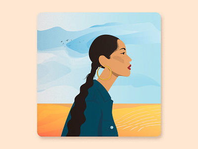 Women’s History Month - Sade Adu award winning clouds design digital illustration famous people girl illustrated illustration illustrator landscape portrait illustration sade singer sky vector vectorized woman woman portrait