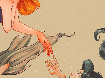 Mermaid Illustration Part 2 art character characterdesign digital illustration digital painting digitalart digitalpainting drawing illustration mermaid mermay painting portrait portrait art portrait illustration