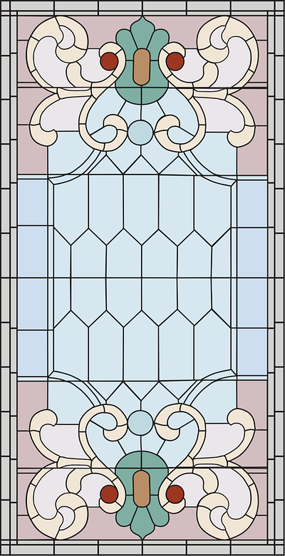 Stained Glass adobe illustrator design flat geometic graphic design stained glass