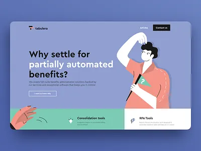 Website for Automated Solutions art boy brightness colorful coral crafted creative creativity design fun green hero image human illustration illustration art purple ui vector web design website