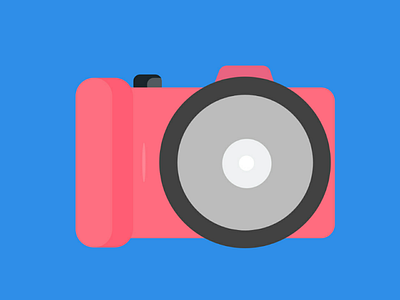 Capture the moments. adobe camera clean flat illustration illustrator minimal photo vector