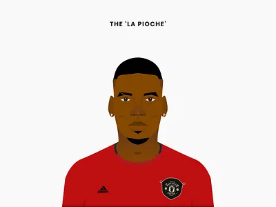 Paul Pogba - Series "The Who?" art artist artwork character concept design design art dribbble illustration manchester united minimal paul pogba pogba redesign united vector