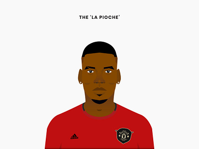 Paul Pogba - Series "The Who?" art artist artwork character concept design design art dribbble illustration manchester united minimal paul pogba pogba redesign united vector