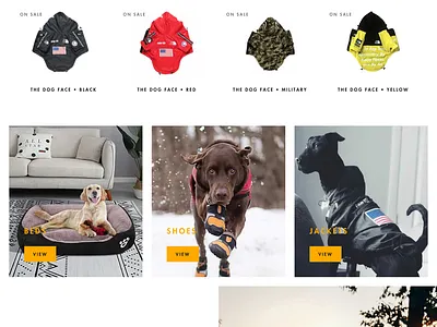 Landing Page - Pet Store branding dropshipping illustration landing page shopify typography web design webdesign