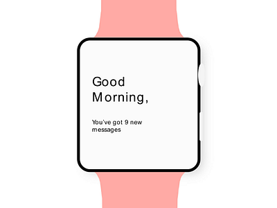 Good morning. adobe apple art clean flat food graphic illustration illustrator minimal minimalism typo typography vector watch