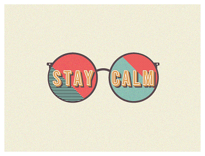 Stay calm adobe covid19 design flat graphic graphicdesign icon illustration minimal stayhome typographic typography vector
