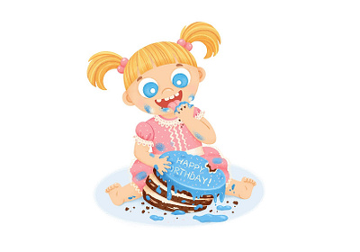 Happy Birthday 2d art cartoon character charachter design children book illustration cute art digital art drawing illustration