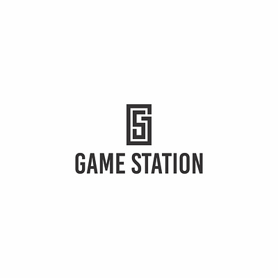 Game Station art branding design flat illustrator logo minimal ui ux website