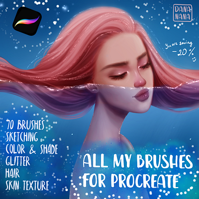 All Brushes - Procreate Resources+ art brush brushes color design digital art digital paint digital painting drawing glitter illustration paint procreate procreate brush procreate brush set procreate brushes procreate resources shade skin texture