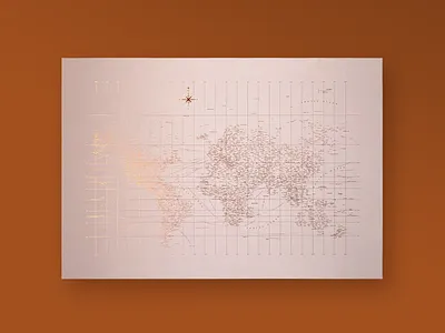 Rose Gold Typographic World Map cartography design graphic design map typogaphy typographic typographic poster typography design world map