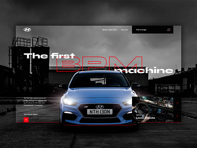 Hypothetical Hyundai i30n site car design homepage hyundai site type ui website