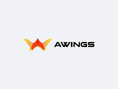 Awings LOGO Design android app design app branding company gradient graphicdesign illstration illustration lettermark logo logodesign modern logo others travel ui vector w letter w logo web logo wings logo