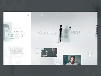 Quarantine design exploration magnetic ui user interface webdesign