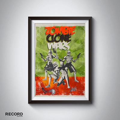 Zombie Clone Wars Movie Poster design illustration movie movie poster poster poster art poster design