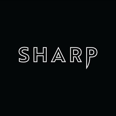 Sharp Knife Company brand design branding knife wordmark logo