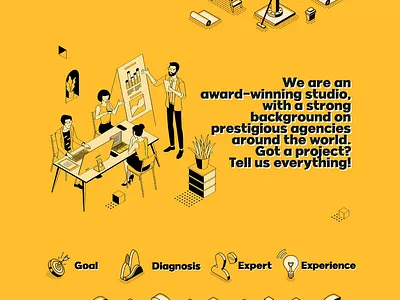 Creative Agency Landing Page branding design dropshipping illustration landing page shopify typography web web design webdesign website