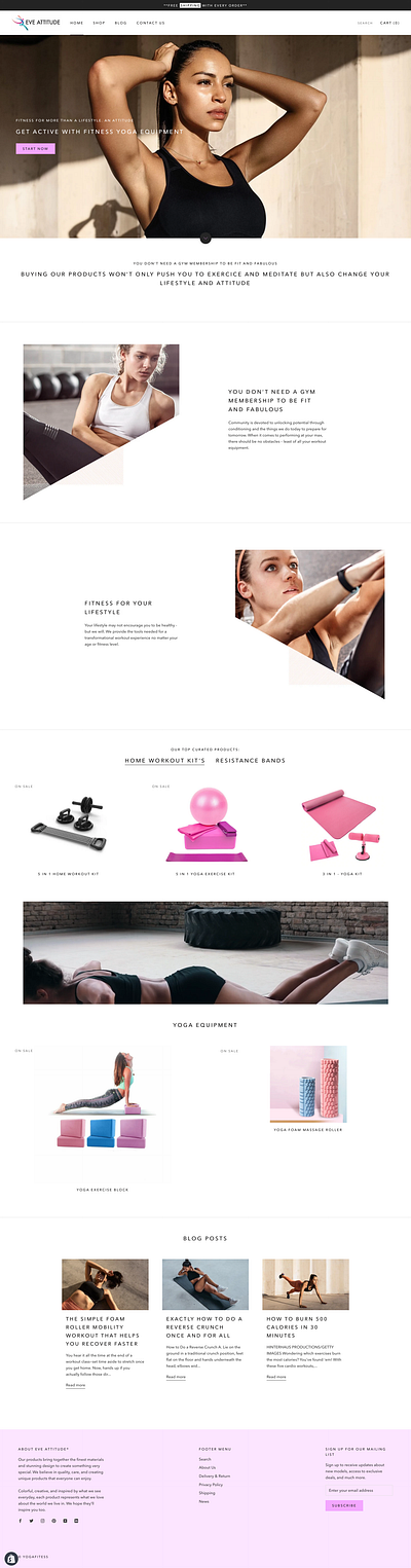 Fitness Landing Page branding design dropshipping landing page shopify typography web design webdesign website