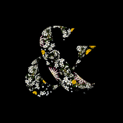 Floral Ampersand ampersand flora floral flowers spring type typography