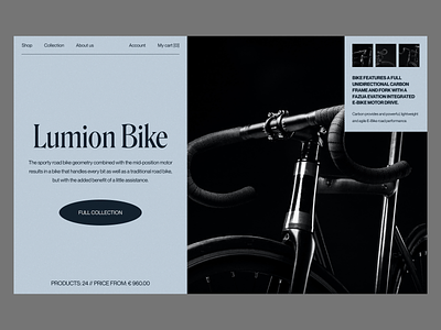 Lumion 2022 trends art direction bike bikes clean creative design e commerce ecommerce graphic design layout shop typo typography ui ui elements uidesign ux web web design