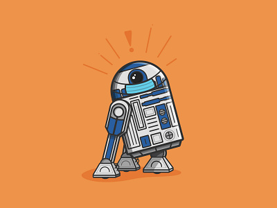 I’ve Got A Bad Feeling About This | Year Five caseyillustrates covid illustration print print design progress r2 d2 r2d2 star wars vector