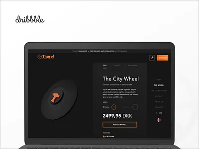 E-commerce - Electric Bike Wheel bicycle branding design e commerce graphic design icon illustration logo product design user experience user inteface web design webshop