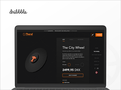 E-commerce - Electric Bike Wheel bicycle branding design e commerce graphic design icon illustration logo product design user experience user inteface web design webshop