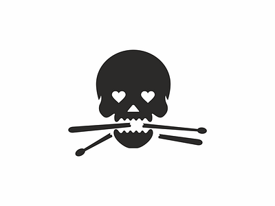 skull drum drum logo skull