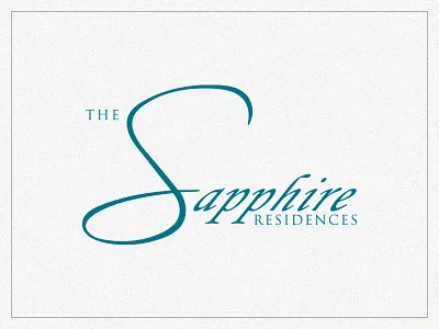 The Sapphire Residences branding idenity logo