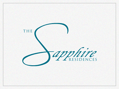 The Sapphire Residences branding idenity logo